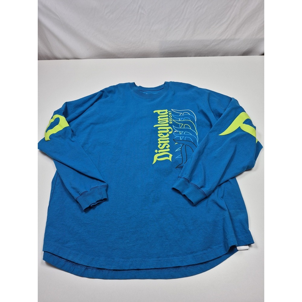 Disney Spirit Shirt Mens 2XL Blue Disneyland Resort Long Sleeve